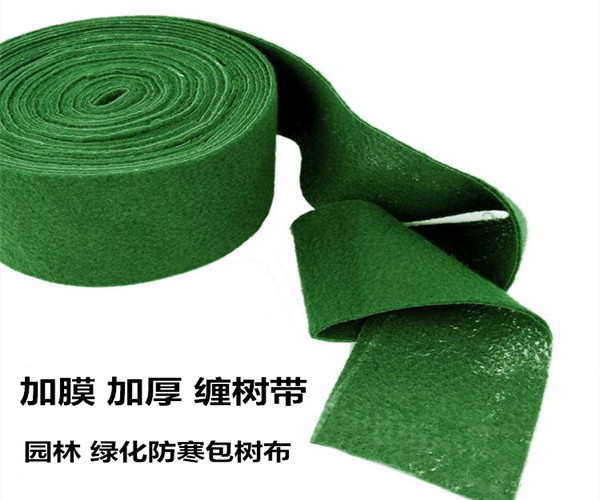 山东省缠绵桂树包树布的方法和用流程